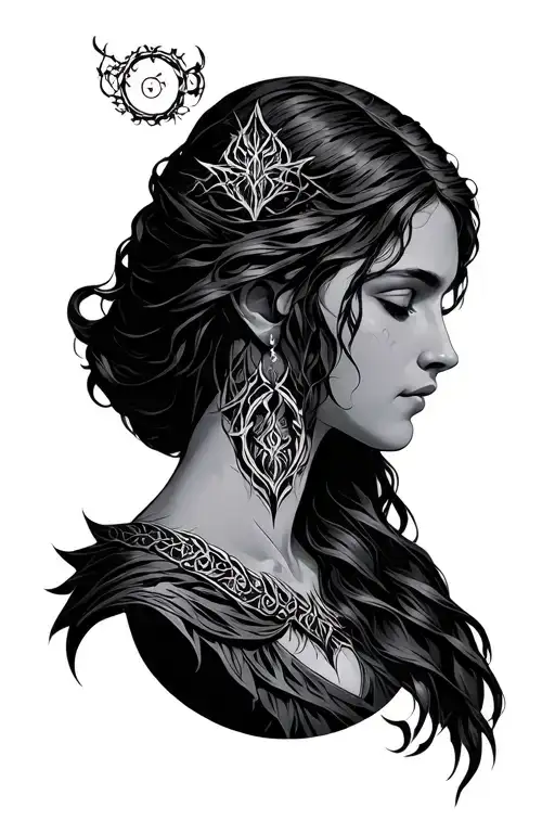 Arwen's Necklace Shaped Like