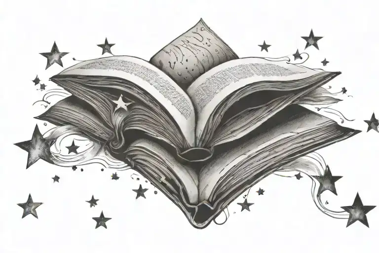Starry Open Book