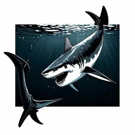 Minimal Shark Swimming