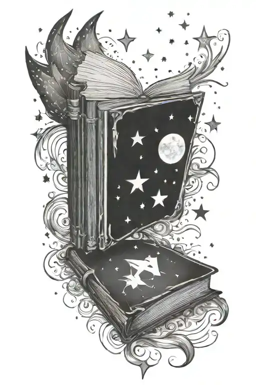 Half Dark Half Light Starry Book