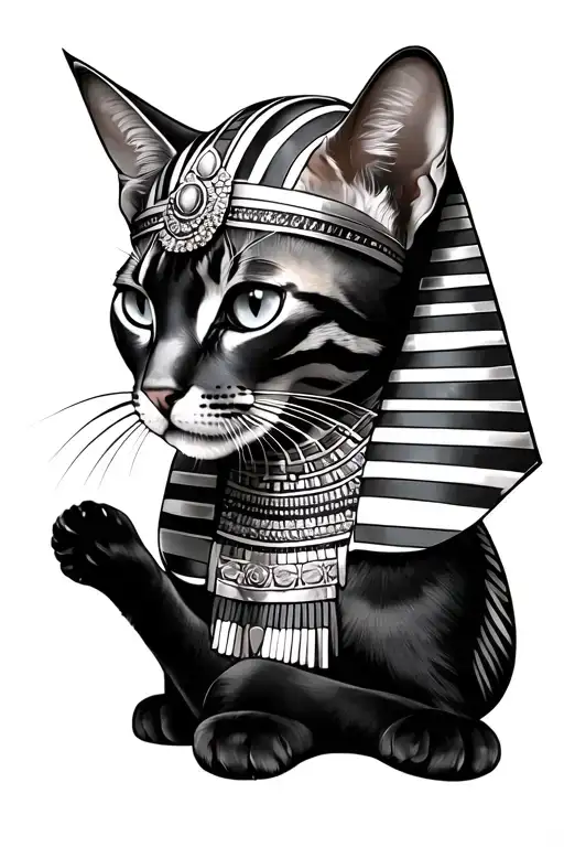 Cleopatra Queen Of Egypt Cat Playing