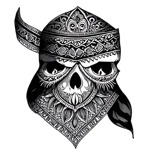 Mandala Design With Bandana