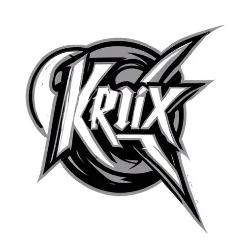 Kroix Name Written Sports Background