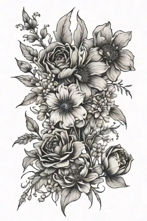 Wild Flowers Symbolizing