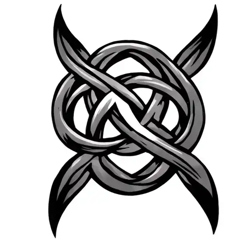 Viking Tribal Square Knot