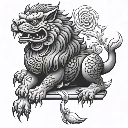 Foo Dog With Squad Leader Provider Family