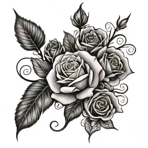 Wrist Tattoo With Roses And Vines Wrapping Around The Sins Of Man