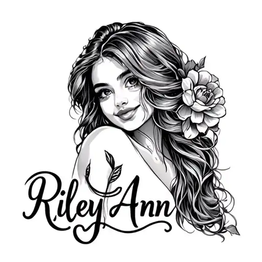 Riley Ann In Cursive Writing