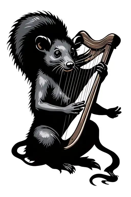 Harp Playing Possum