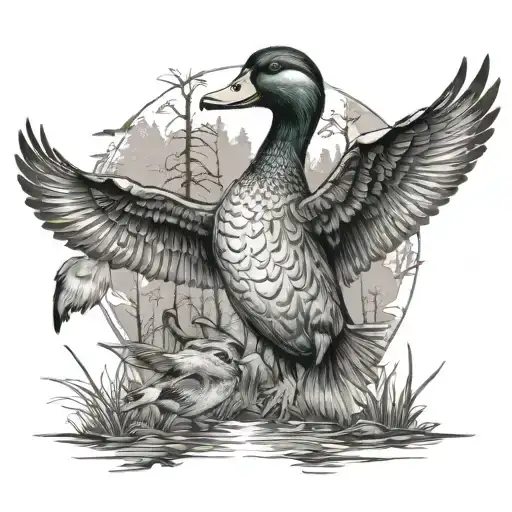 Duck Hunting Half Sleeve