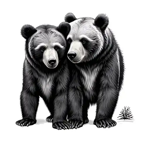 Father And Son Bears Autism