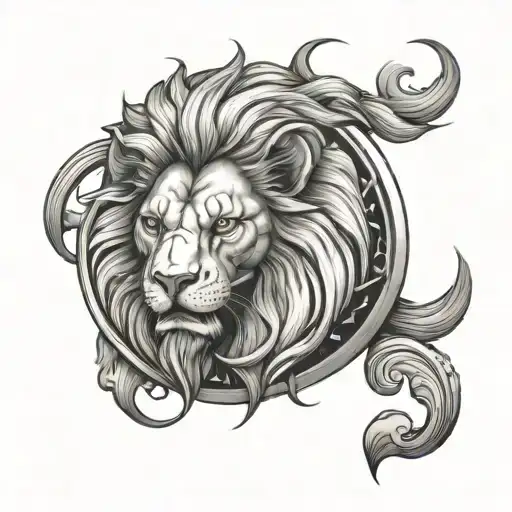 Leo Lion With A Skull