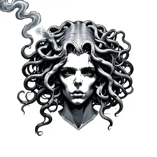 Galaxy Medusa Smoking A Joint