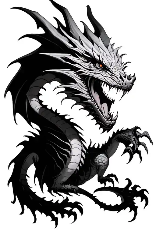 Demonic Dragon Emerging