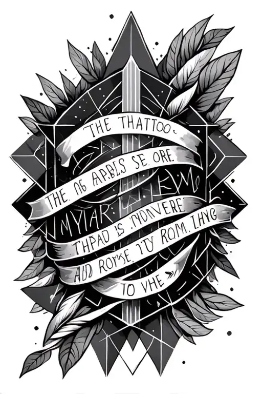 Geometric Design Incorporating Bible Verses