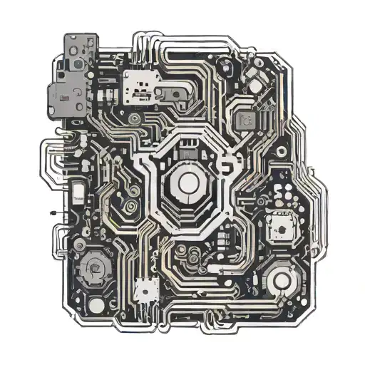 An Intricate Motherboard Tattoo With Hidden Coding Symbols