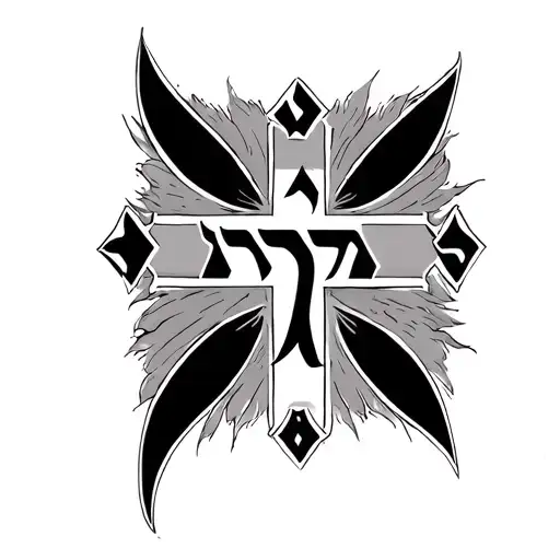 Emet In Hebrew With Cross