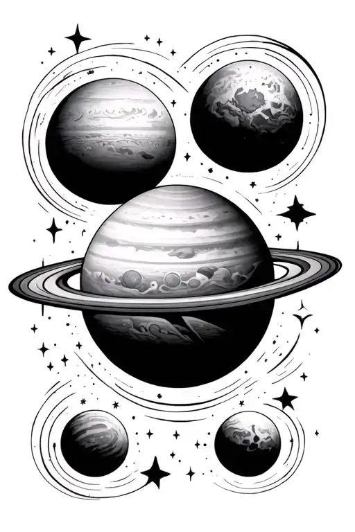 Three Celestial Planets