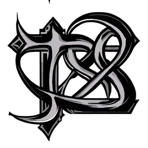 Emet In Hebrew With Cross Intertwined