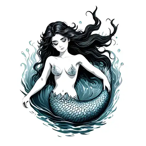 Mermaid Swimming