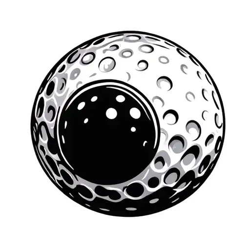 Golf Ball With Tee