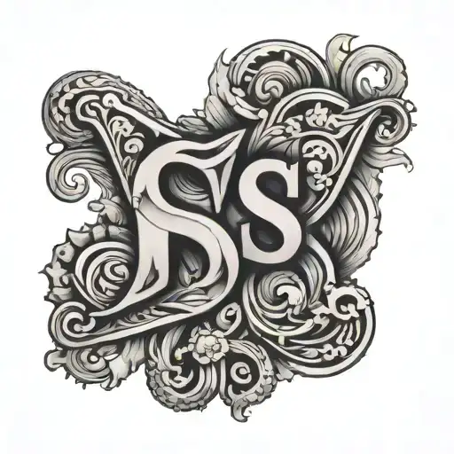 Letter S And J