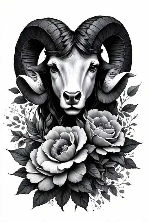 Aries Gemini Taurus Astrological With Flowers Intertwined