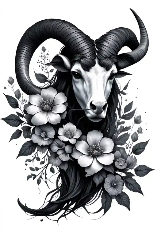 Aries Gemini Taurus Astrological With Flowers Intertwined