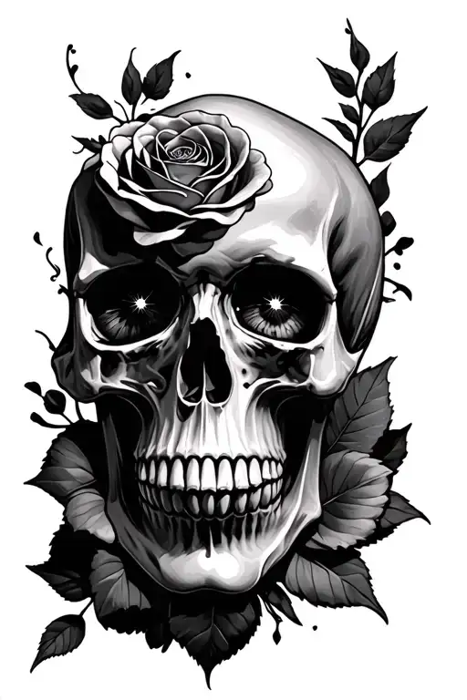 Star Rose Skull Eye