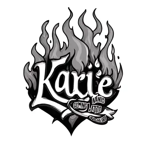 Karie Name And Fire Coming And Love