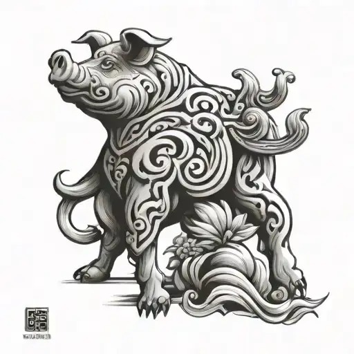 Leo Zodiac Sign With Pig Chinese