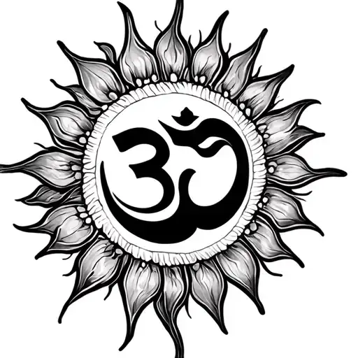 Om Inside Sun Shining