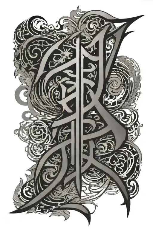 Baybayin Calligraphy That Says I'm A Husband And A Father