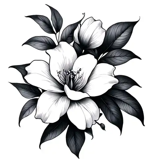 Jasmine Flowers Minimalistic Design