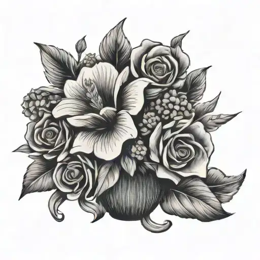 Cigarette Vase Holding Flowers