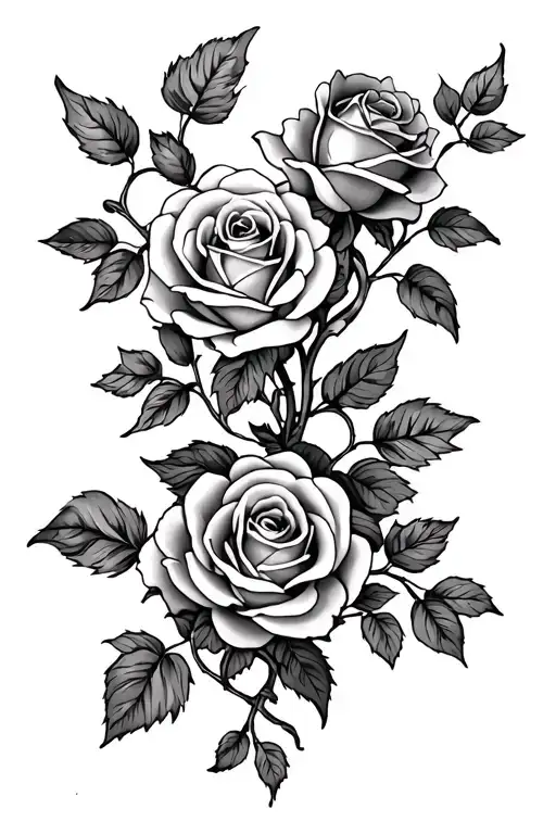 Vine And Roses Entwined