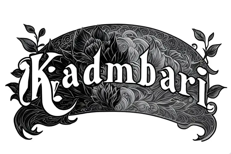 Kadambari And Reva Name On Tatto Idea