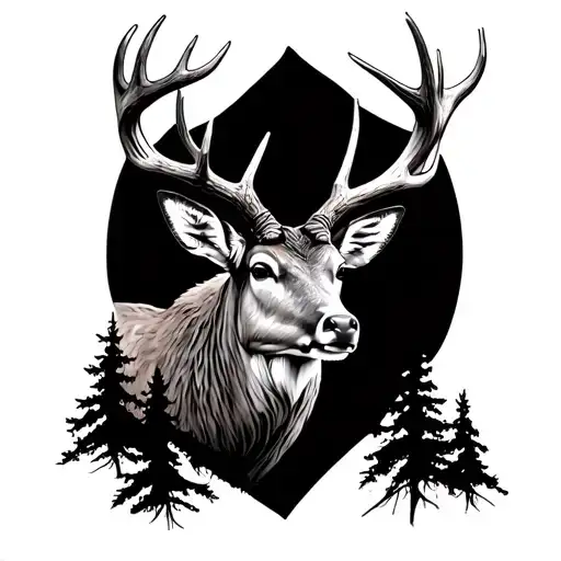 Mountain Deer Antlers