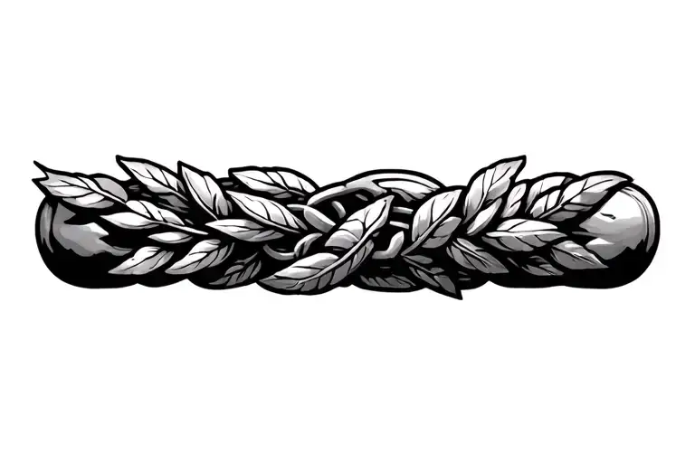 Laurel Chain That Surrounds The Armband Tattoo Arm