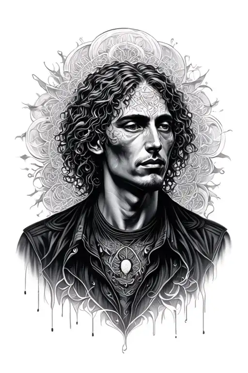 Alex Grey Calm Person In Hectic Background