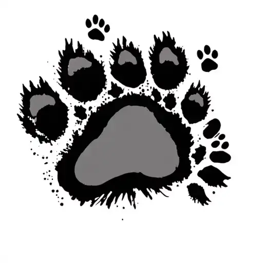 224 And Paw Print