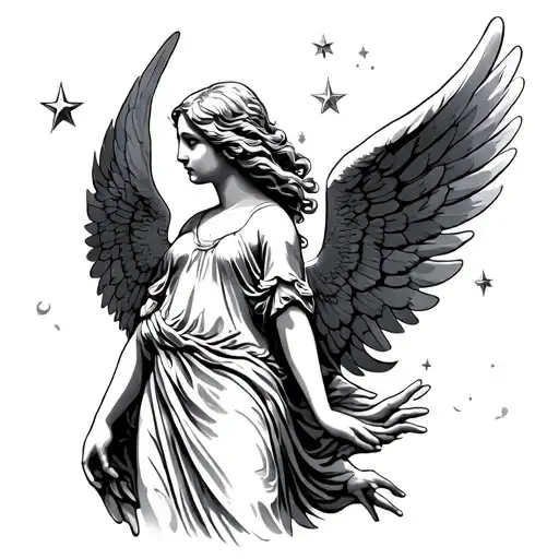 Angel With Stars