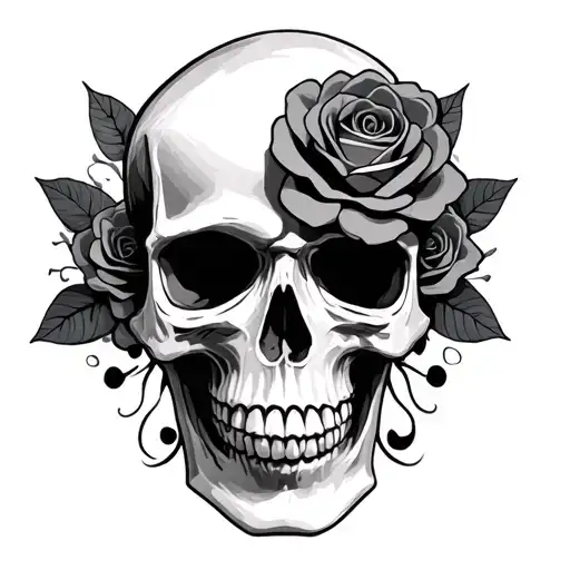 Skull And Roses
