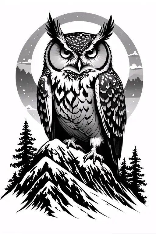 Owl Surrounded My Mountain