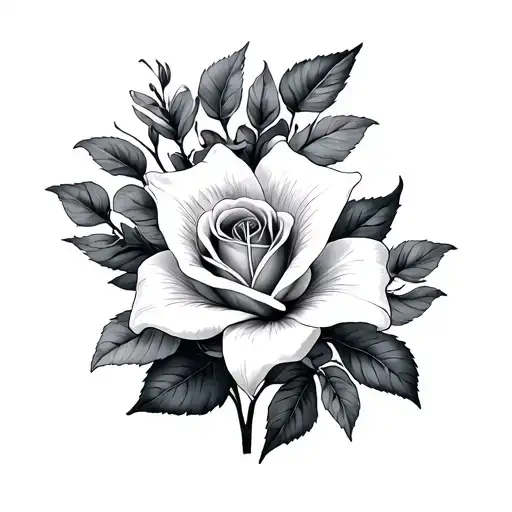 Lily And Rose Intertwined