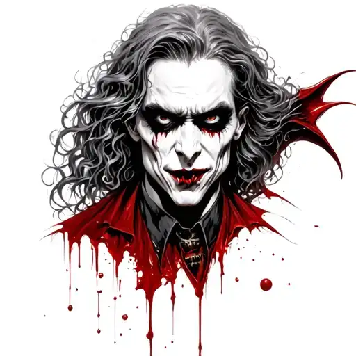 Vampire And Bloody Sheet