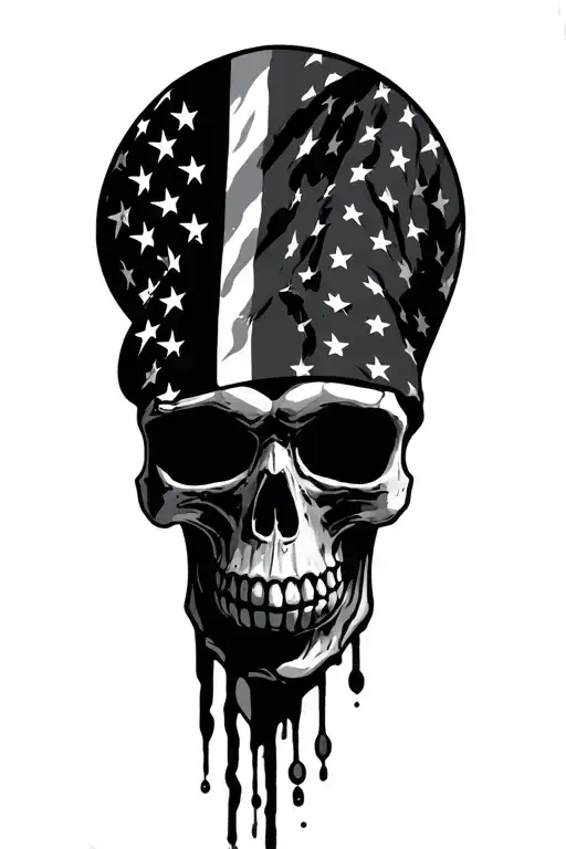 Skull Chains Flag