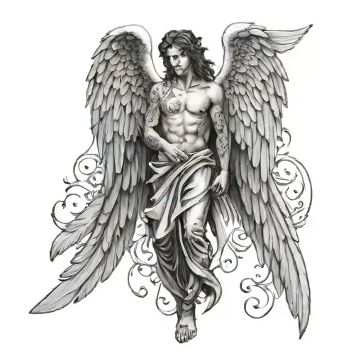 Gabriel With Angel Wings