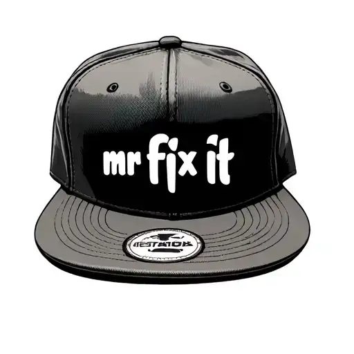 Snap Back Hat With The Words On Front Mr Fix It