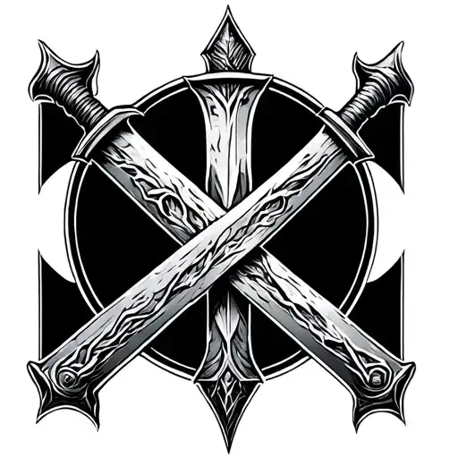 Viking Sword Broken Cross